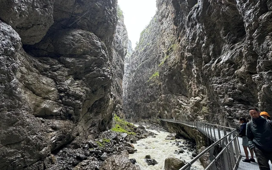 Walkways and galleries inside the Glacier Canyon at Grindelwald